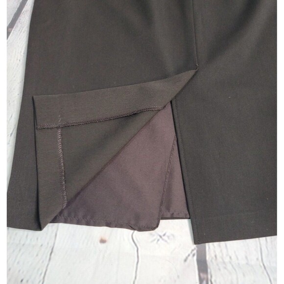 Vintage Conrad C Petite Black Knee Length Skirt size 10P - Picture 7 of 7